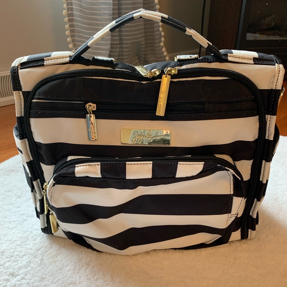 Striped Jujube BFF backpack diaper bag
